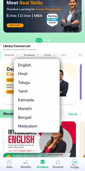 10+ languages to choose from